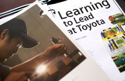 An example of Toyota's training materials from a Lean Study Mission to Japan